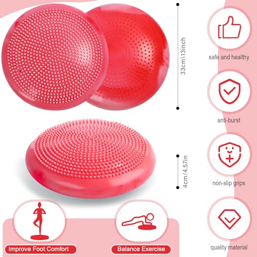 Image of Libima 4 Pcs Wiggle Seat for Kids Inflated Wobble Cushion