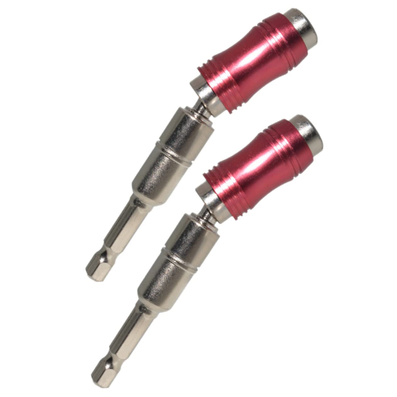 DOITOOL 3 Set Di Punte Per Trapano A Vite Regolabili Magnetiche Con Perno Porta Punte Per Trapano Con Impugnatura Girevole Da 1/4 2 Pezzi*3