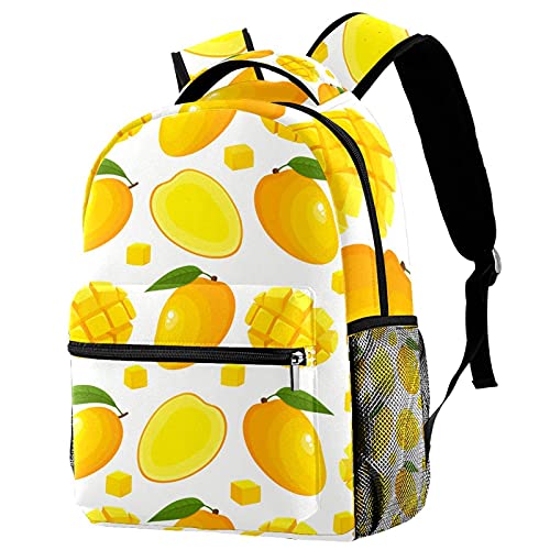 Sac à dos de voyage fruits jaunes pour les sorties scolaires et les vacances