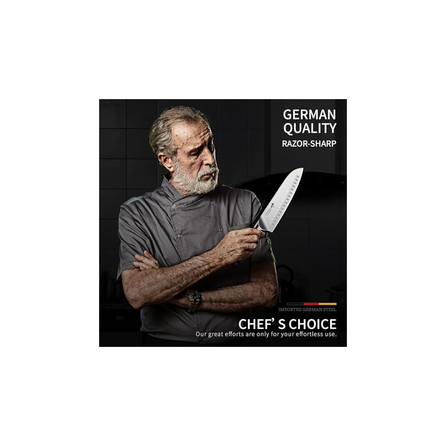 MAD-SHARK-Premium-Santoku-Knife-8-Inch-High-end-Professional-Best-Sharp-Kitchen-Knife-German-Stainless-Steel-Japanese-Chef-Knife-Sushi-knife-Chefs-knives-Cutting-Knives-Black MAD SHARK Santoku Knife 8 Inch Chef Knife Ultra Sharp Asian Kitchen Knife, Forged High Carbon German Steel, Ergonomic Handle Design, Best Christmas Gifts for Women Men, Black