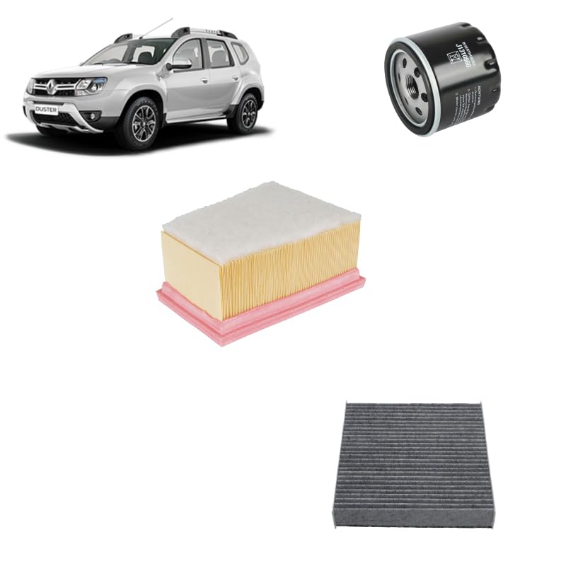 Kit tagliando 3 filtri compatibile con Dacia duster hs 1.6 16V LPG Benzina/gasauto (gpl) 2011-2018