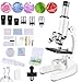 OOZSTAR Microscope for Kids & Adults,40X-2000X Magnification Microscope for Kids 8-12, with LED Fill Light & Phone Holder, Great for School Labs and Home Schooling