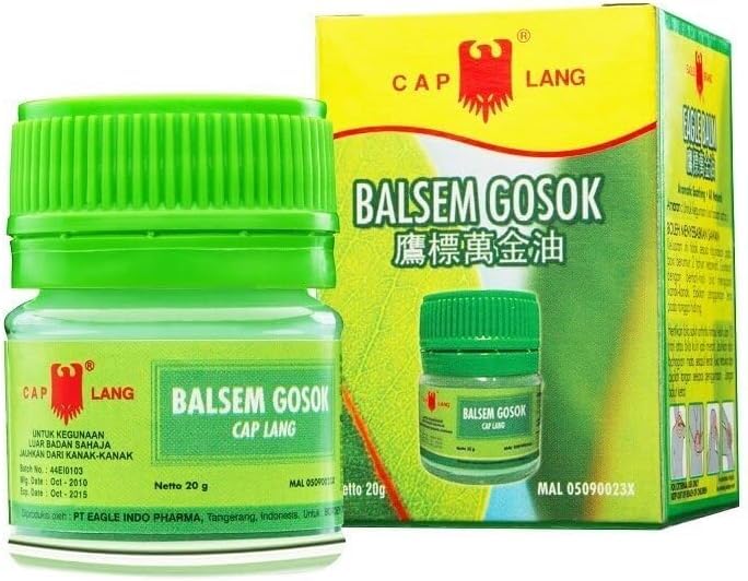 Bálsamo - Crema de masaje - Relajación y músculos - Cap Lang Eagle Balsem Gosok - 20 g