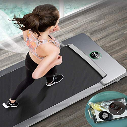 Image of Tredmills for Running Proform Treadmill Treadmills Home Indoor Foldable Flat Walking Machine Mute Small Flat Indoor Walking Machine Fitness Equipment Mechanical (Gray 125 * 50 * 10cm)