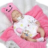 YIHANGG Nouveau-né Bébé Siliconé Reborn Baby Doll Poupée Réaliste Fille DE...