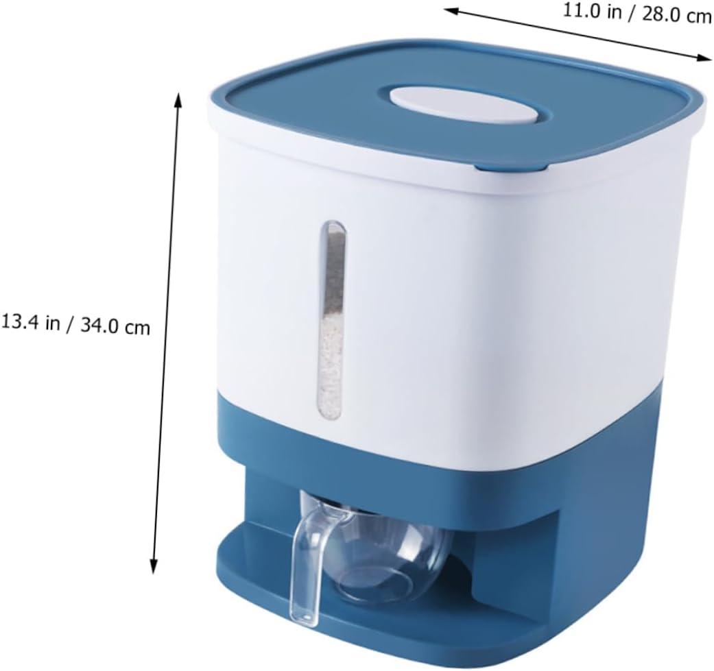 Food Grade Pp Silicone Airtight Rice Storage Bucket Large Capacity Grain Container Scale for Rice Cereals Beans