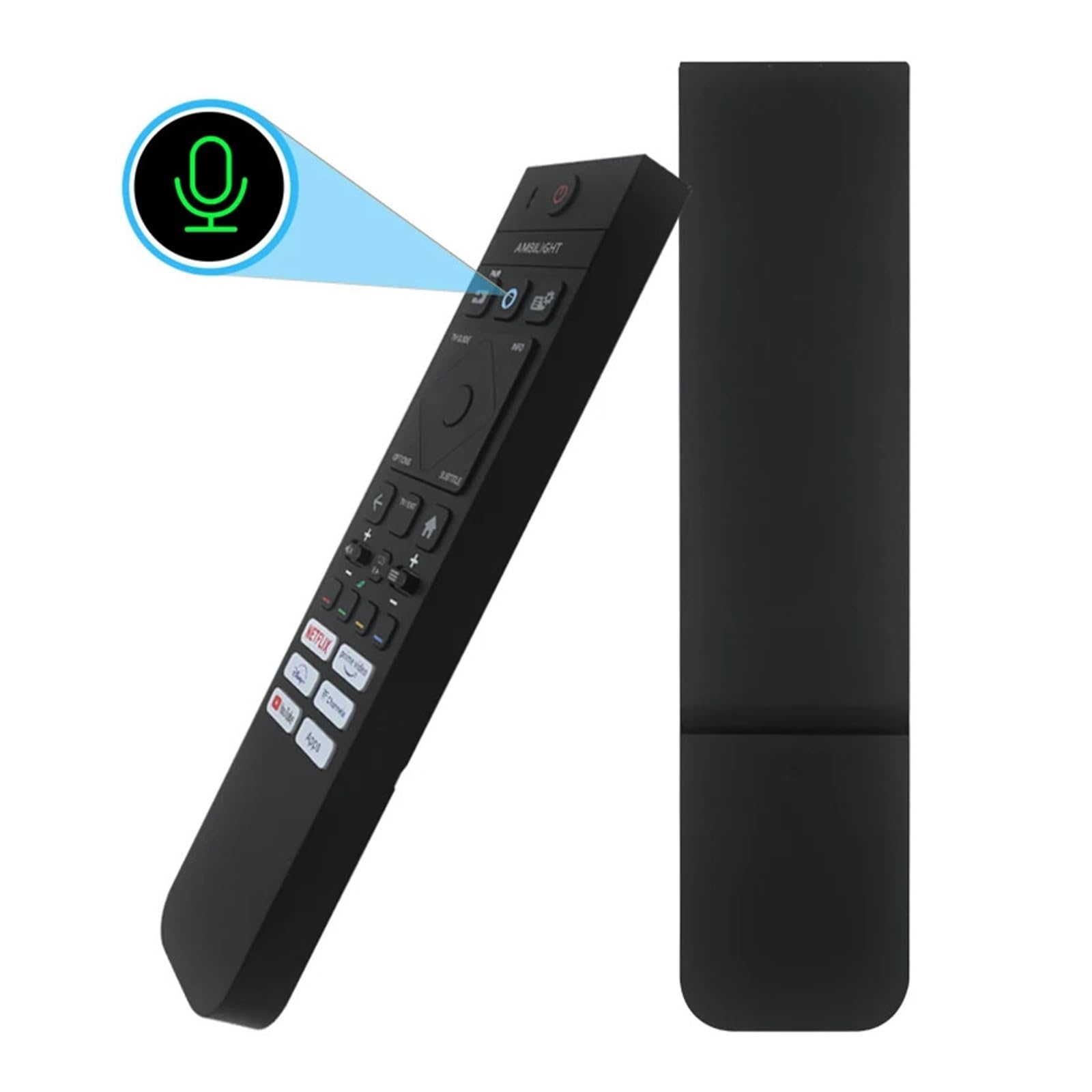 Control Remoto por Voz 398GM10BEPHNE000SY, Compatible con Philips, Compatible con Ambilight 55PUS8009/05 55PUS8009/12 OLED TV(Voice Edition)