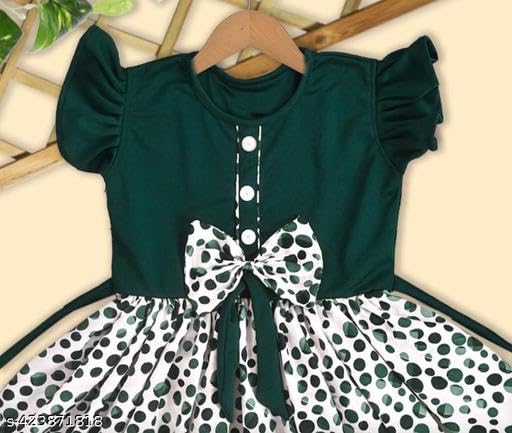 Image of Kids Fit and Flare One Piece Frocks Dress Dress || Trendy Dress Comfortable and Perfect for Special Occasions
