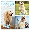 DOGOYS Dog Shoes, Dog Sandals for Hot Pavement, Non-Slip Waterproof Dog Booties for Winter Snowy Day and Summer, Adjustable Straps Easy-Clean Beach Outdoor Pet Boots Rugged Sole-4Pcs Blue