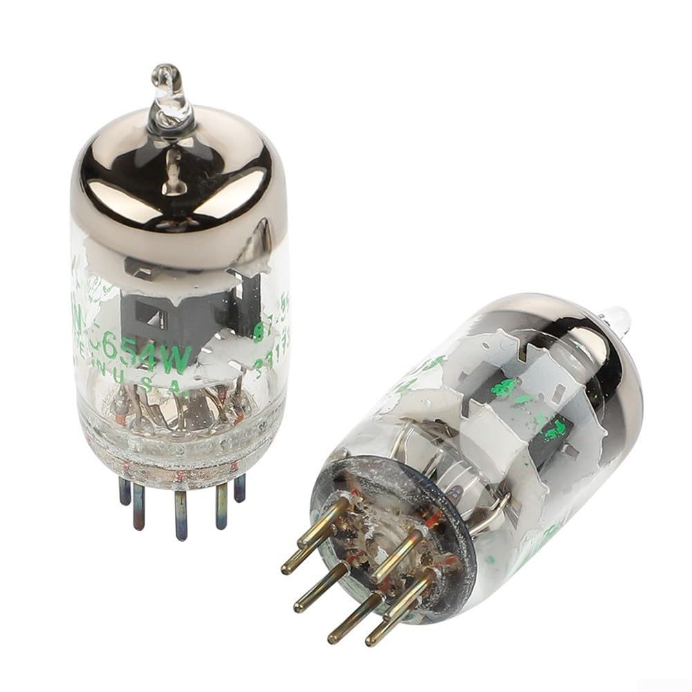 2 Stück Vintage 5654W Vakuumröhren, 7-polig, JAN 5654W Vakuumröhren für 6AK56AK5W6Zh 1P6J16J1P Vakuumröhren