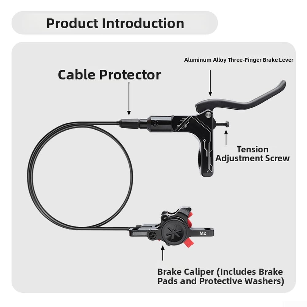 Freno Hidráulico MTB Doble Pistón Disco 160mm Aleación