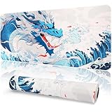 【Format XXL 900x400mm pour espace de travail et gaming complet】 Ce grand tapis de souris couvre une vaste zone de bureau, protégeant la surface et offrant suffisamment d’espace pour la souris, le clavier et d’autres accessoires. Parfait pour les setups de gaming XXL ou les postes de travail bien équipés.