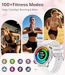 Smart Watch for Women Make/Answer Call, 1.32" Diamonds Ladies Smartwatch with Information Alerts,100+ Sports Mode,Health Tracking,Women's Health,Fitness Tracker iOS Android (BW1845-T11 Silver)