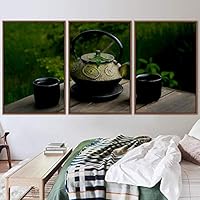 3 Piece Framed Canvas Wall Art Drinks Canvas Prints Home Artwork Decoration for Living Room,Bedroom - 16