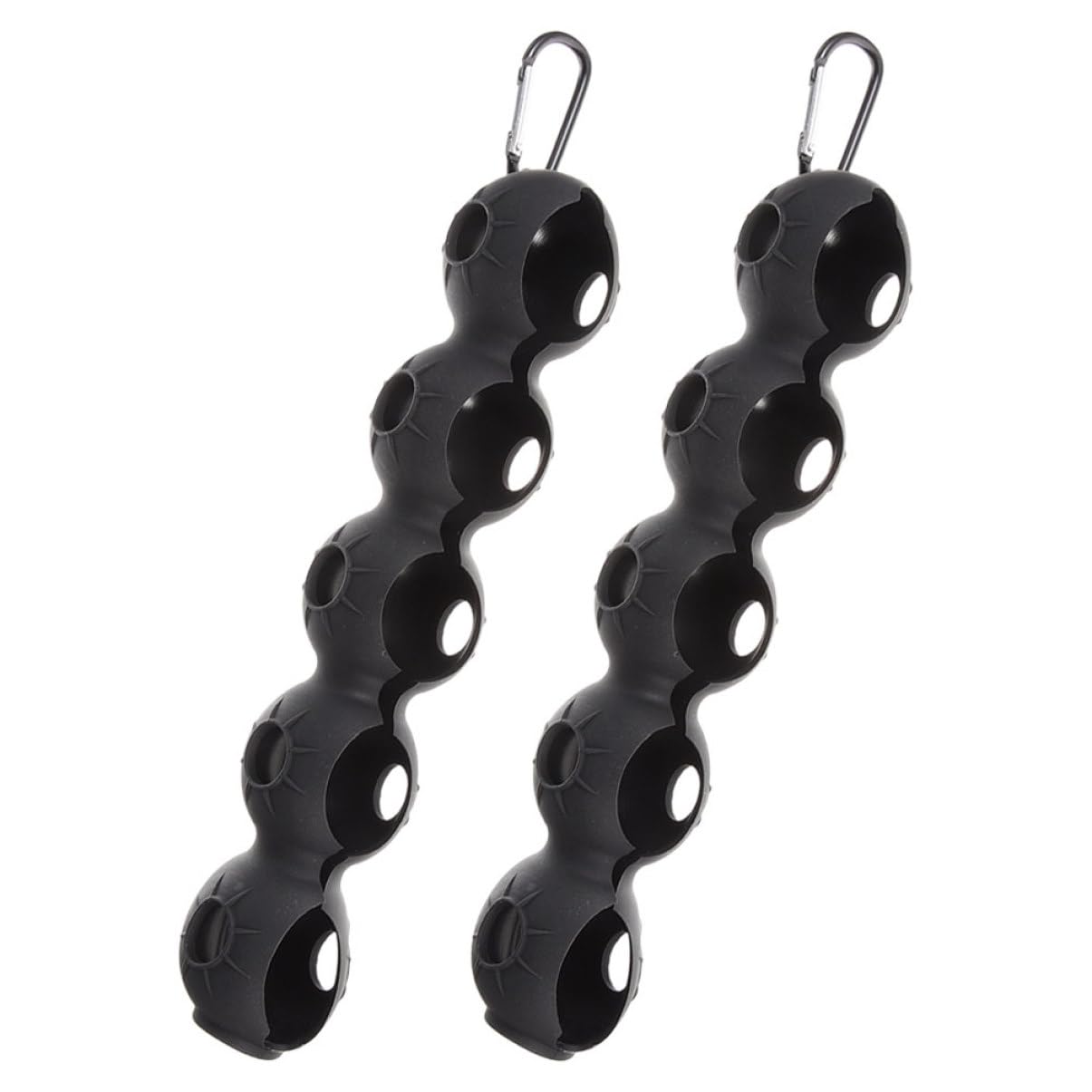 Porte-Golf en Silicone Noir Abaodam Lot de 2 Clip Portable Protection Accessoires pour Voiturette de Golf