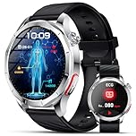 Lgnitek 2026 New Smart watch For Men With Blood Pressure/ECG/HRV/BMI/Uric Acid/Lipids, 1,43" AMOLED Fitness Tracker With 24H Heart Rate/SpO2/Sleep Monitor, 120 Sports Modes, IP68 Android iOS
