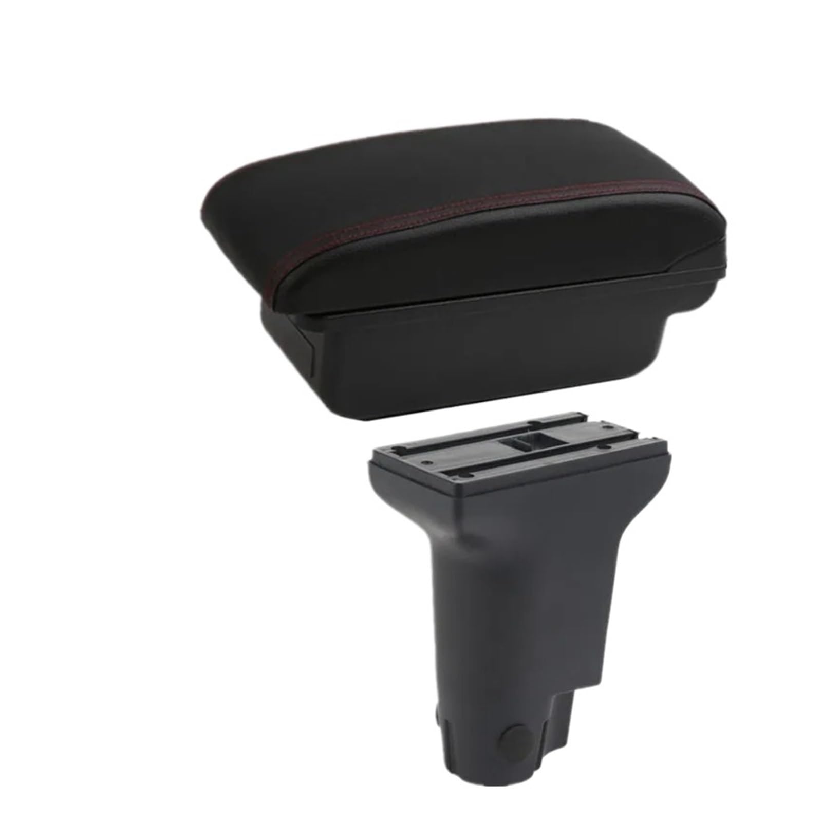 UMDJJU For Fiat 500 For CRONOS Car Armrest Box Retrofit Heighten Interior Center Storage Accessories Car Centre Console Armrest Box(A1 red line No USB)