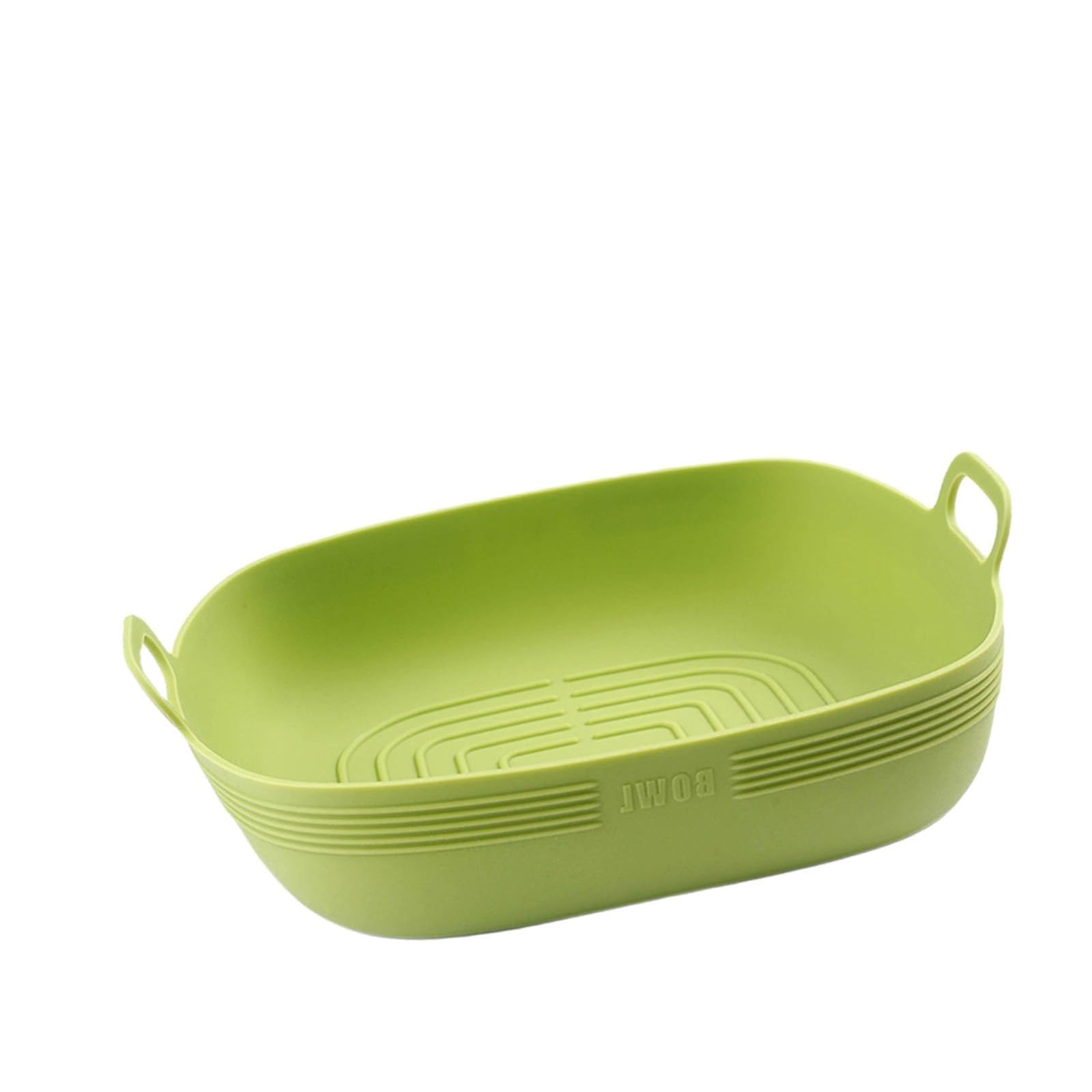 ZEPFJHE Sturdy Silicone Cooking Bowl for Air Fryers Ovens and Microwaves Nonstick Fronts Ensures Hassle Releases Cleaning Air Fryers Accessories