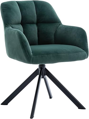 Shunzhi Silla de oficina con espiral, sin ruedas, de terciopelo, cómoda, silla de escritorio, silla de brazo con respaldo medio, silla de trabajo disponible en Yaxa Colombia