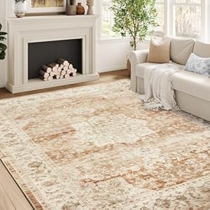 tchdio 8x10 Area Rugs for Living Room, Machine Washable Rug Modern Abstract Area Rug, Non Slip Rugs for Bedroom Rug, Soft Indoor Carpet for Living Room Office Dorm, Blue