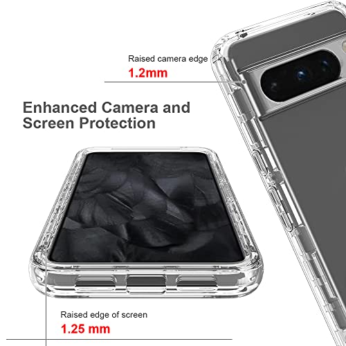 XINNI Case for Google Pixel 8 Pro, 360 Degree Shockproof Protective All-Round Protection with Built-in Screen Protector - Image 3