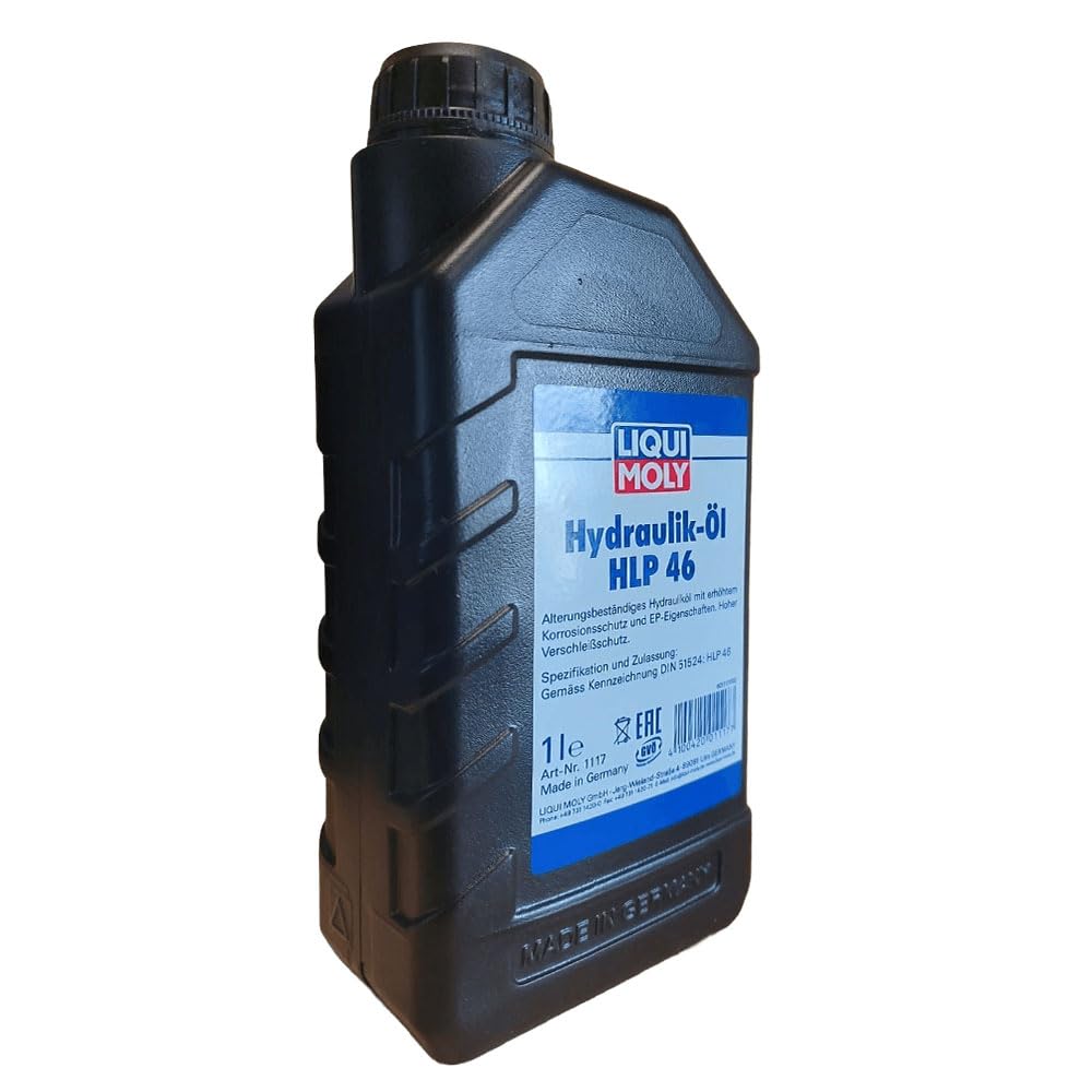 LIQUIMOLY 1117 OLIO IDRAULICO HLP 46 A BASE MINERALE ADATTO PER PISTONI IDRAULICI, MACCHINE POMPE E IMPIANTI. CONFEZIONE : KIT PROMOZIONE 5 LITRI