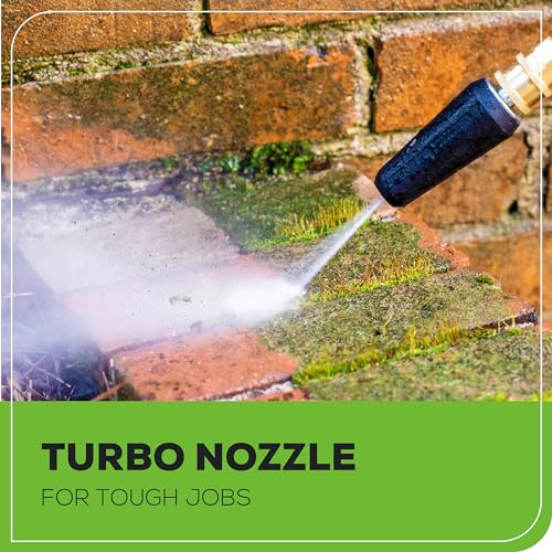 Image of Greenworks 80V 3000 PSI Pressure Washer (2.0 GPM), (2) 4.0Ah Batteries and Dual Port Rapid Charger, Powerful Enough to Remove Pesky Dirt and Grime on Siding, Fences, Patios, Driveways, and Sidewalks