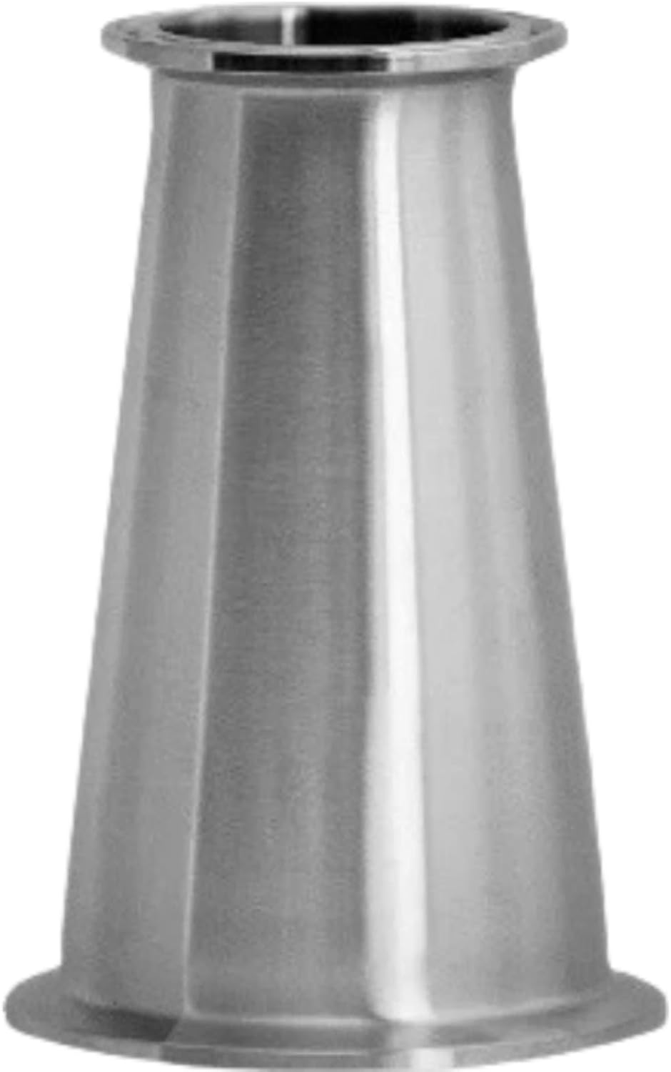 3/4" to 1/2" Tri Clamp, Tri Clover, Sanitary, Concentric Reducer, 304 Stainless Steel (3/4" to 1/2")