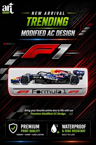 Image of Trending Porschhe 911 Racing AC Sticker, Air Conditioner Premium Vinyl, HD Gloss Finish, 24 Inches, for AC, Wall, Door, Glass (F1DEEPBLUE)
