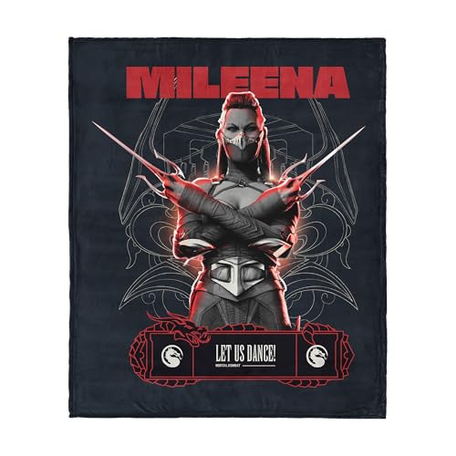 Mortal Kombat Silk Touch Throw Blanket – Mileena Let Us Dance, Ultra-Soft Fleece, Plush & Lightweight, 50 x 60