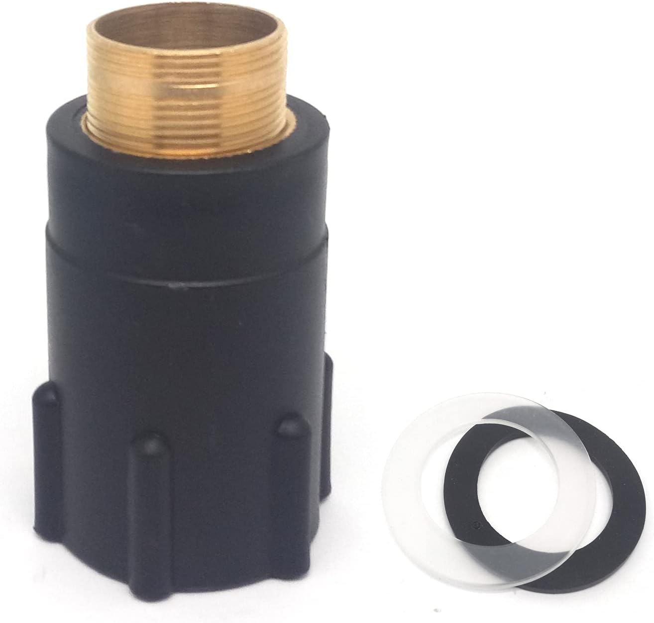 1pcs 2.32Inch Length Shank Nuts Faucet Tap Extension,Faucet Mount Extension Shank Threaded Pipe