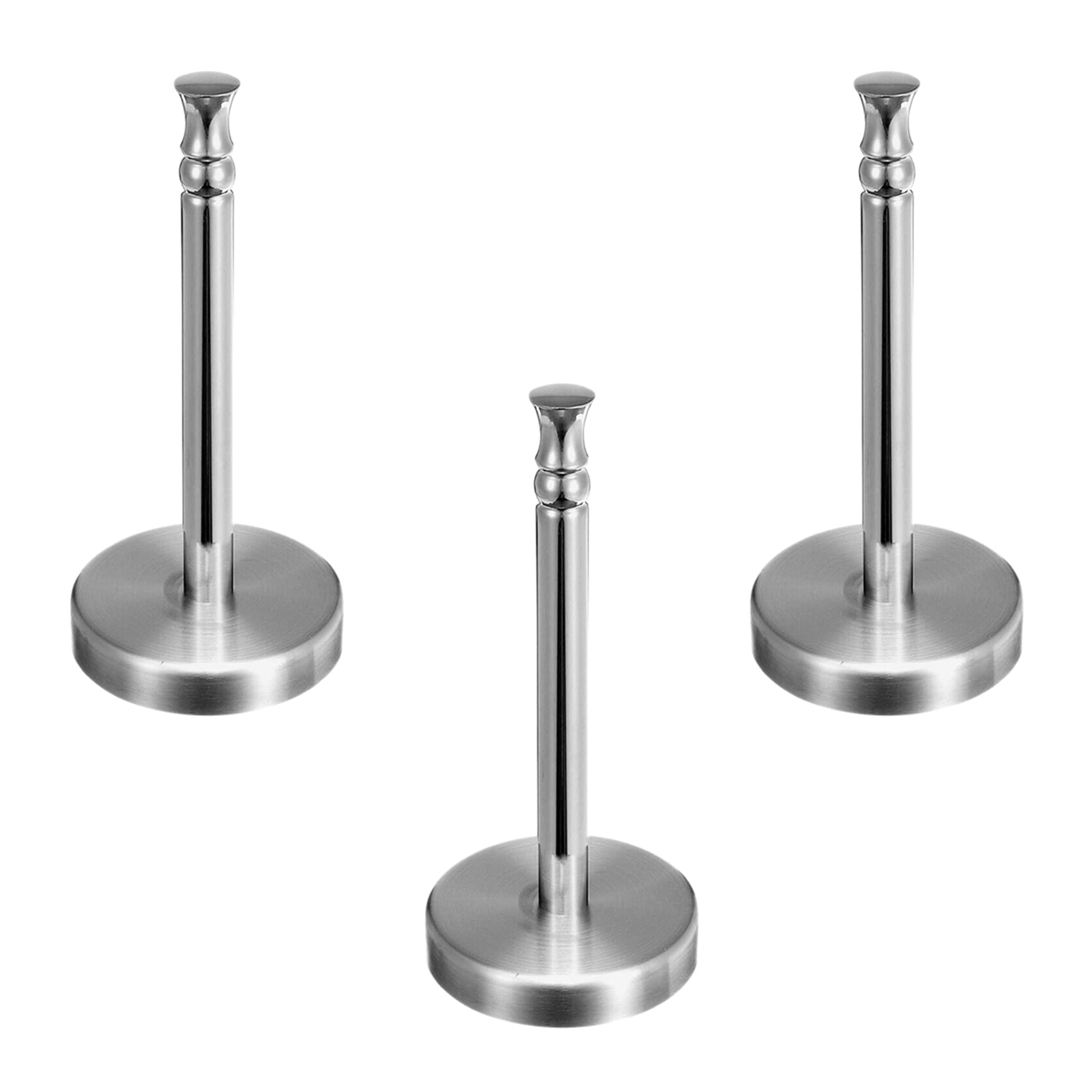 Hndhbfgrt 3X Vertical Paper Towel Holder Stand Stainless Steel for Home Kitchen Countertop