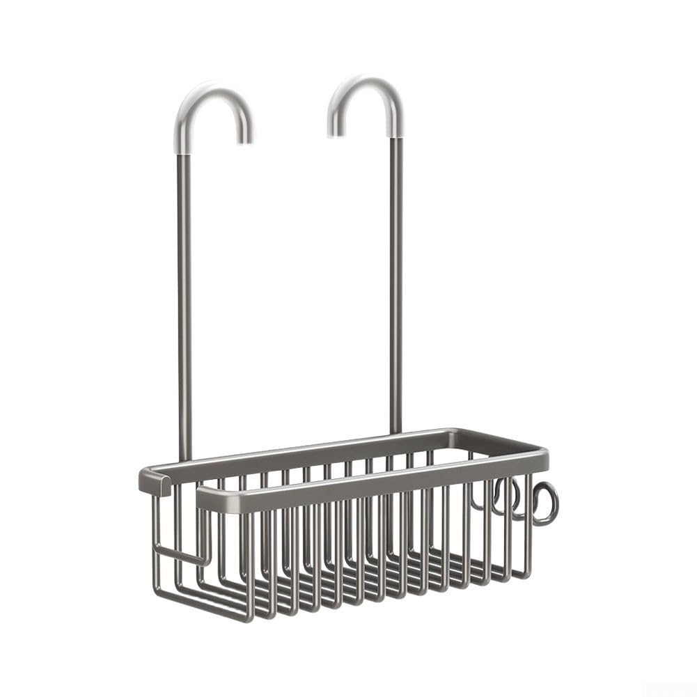 Organizer Bagno Appendibile Antiruggine in Alluminio Spaziale