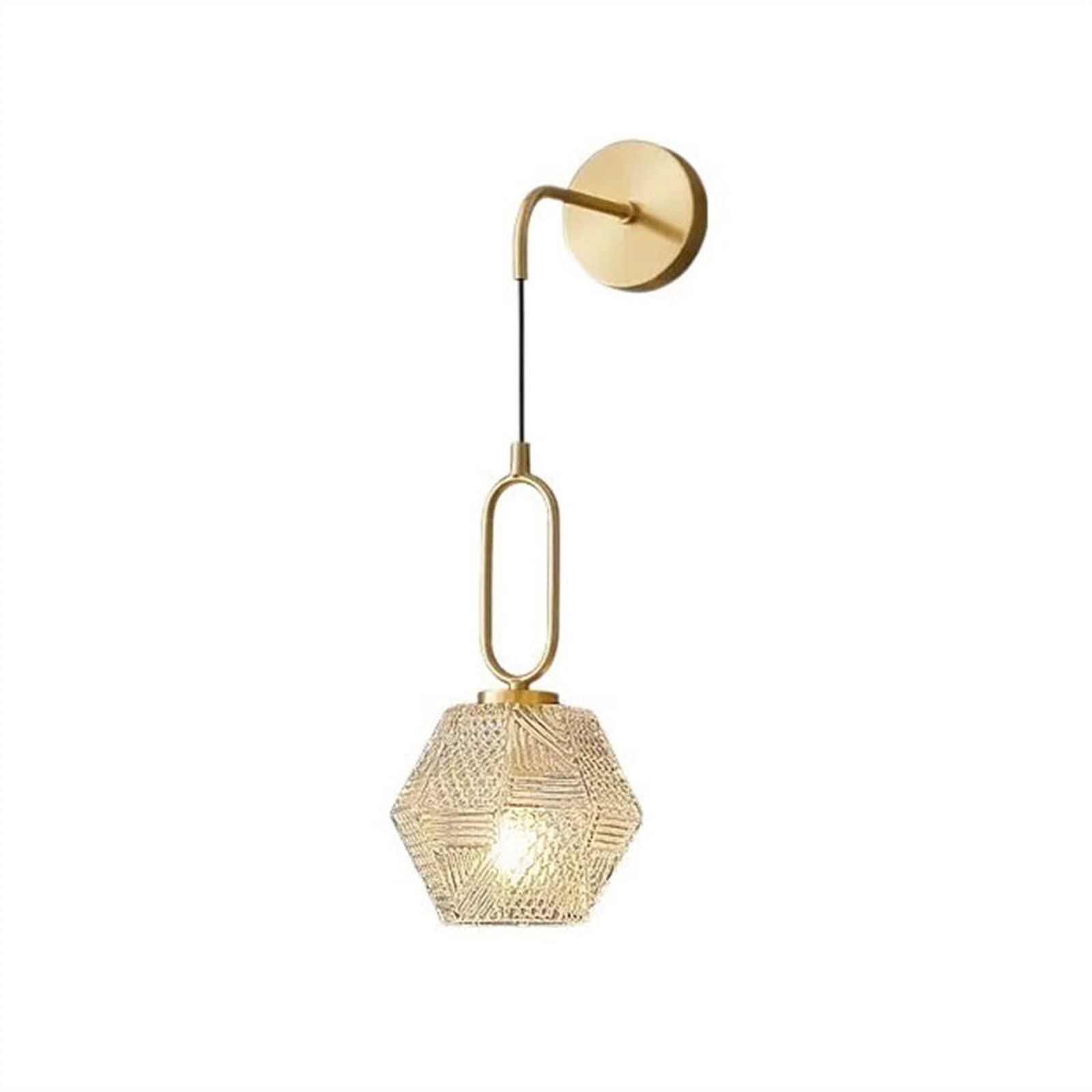 E7v2T9k6 Wall Lamps Modern Luxury Crystal Wall Lamp Balcony Lighting Fixture Decoration Copper Holder Sconce Decor