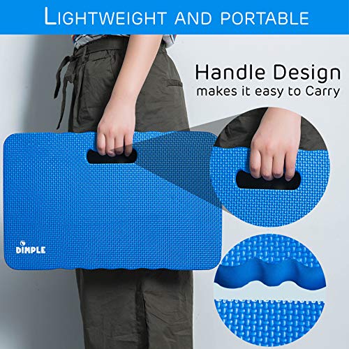 Dimple Thick Kneeling Pad | Garden Pad For Gardening | Kneeling Pad For Work | Garden & Bathtub Kneeler For Baby Bath | Kneeling Mat For Exercise & Yoga (Xl) 17.8 X 11, Thickest 1-½"(2 Pack, Blue) #TOP1