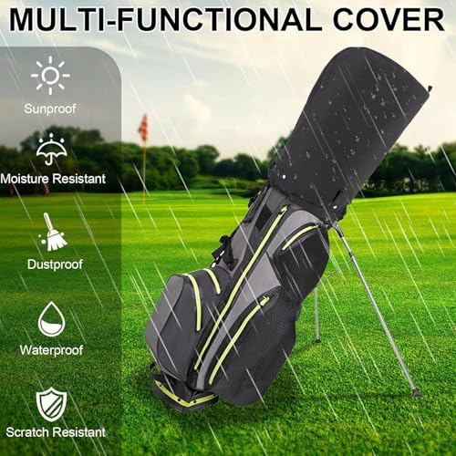 Protector impermeable de golf y cubierta ligera plegable resistente a los rayos UV 7