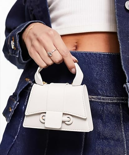 Image of Ayliss Micro Mini Crossbody Handbag Women's Purse Clutch Cute Mini Trendy Bag Top Handle PU Leather Shoulder Bag