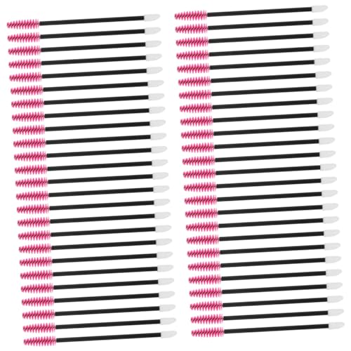 SOESFOUFU Elegant Eyebrow Lash Brush Set 50pcs Disposable Makeup Brushes Lash Comb Perfect for Travel Home