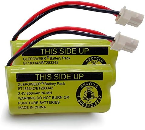 IMah Akku-Pack Für Schnurlose Telefone – 2,4V 300mAh, 2er Pack, Kompatibel Mit AT&T & VTech