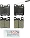 Bosch BC603 QuietCast Premium Ceramic Disc Brake Pad Set For Select Chrysler; Mercedes-Benz (AMG, C, CL, CLK, E, S, SD, SE, SEL, SEC, SL, SLK) 32 43 55 280 300 320 350 400 420 430 500 550 600; Rear