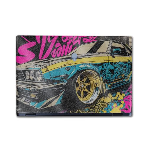 Image of Glossy Glitter Laptop Skin Compatible with Alienware M16 R2 (2024) - Camber - Premium 3M Vinyl Protective Wrap Decal Cover - Easy to Apply | Crafted in The USA by MightySkins