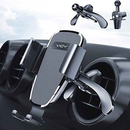 Car Vent Phone Mount, Universal Air Vent Car Phone Holder Mount with Stable Clip Upgraded Clamp Arm Automobiles Cradles Compatible with iPhone 12 SE 11 Pro Max XS XR, Galaxy Note 20 S20 S10 and More