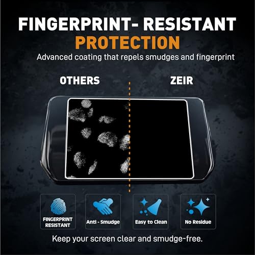 Image of ZEIR Screen Protector For MARUTI SUZUKI BALENO 2022-RUNNING - ALPHA - 9 Inch Infotainment Touchscreen Guard | 9H Hardness, Anti-Scratch & Water Resistant | HD Clarity Dashboard Touchscreen Accessory 2026+ [Not Tempered Glass] (Baleno 9-inch)