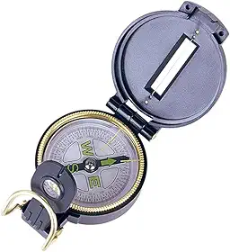 Nautika Bussola Quest, Visada Dobrável, Argola em D Para Melhor Fixação Em Mochilas Ou Coletes, Prática, Leve e Compacta, Feita De Plástico ABS Resistente, Excelente Para Todos Os Momentos