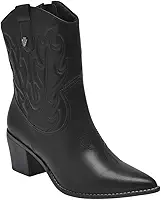 Bota Country Feminina Conforto Cano Médio Elegante Via Marte