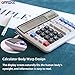 OFFIDIX Office Computer Key Electronic Calculator, Financial Calculators for Bank Stuff and Accouter, Financial Accounting Style 12-Digit Display with Battery and Solar Desktop Calculator