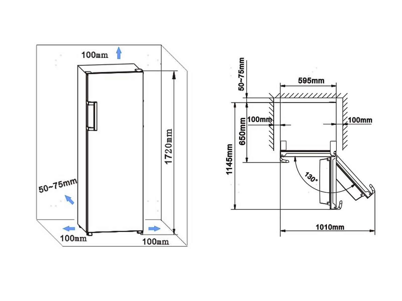 Hisense Lodówka RL415N4AWC o pojemności 322 l, sprężarka inwerterowa, Multi AirFlow, klasa efektywności energetycznej C, 172 cm x 59,5 cm, biała