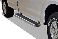 Vista 20 de APS Estribos de 5 pulgadas negros compatibles con Ford F-150 Regular Cab 2015-2026 y F-250 / F-350 Super Duty 2017-2026 de acero inoxidable