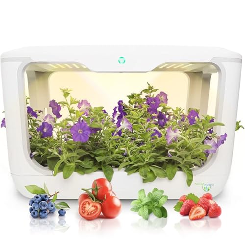 Nutraponics 4-Tier Hydroponic Growing System – 72 Planting Sites, NFT Nutrient Film Design, LED Daylight Simulation, Automated Indoor Garden Kit with Germination Bed & Mist Spray Technology