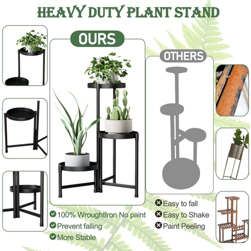 Haipty HAIPTY-003 Plant Stand Indoor Outdoor Tall Tiered Corner Plant Shelf Holder Rack thumb #3